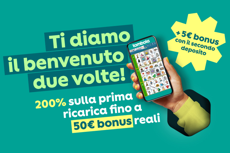Bonus di benvenuto del 200% fino a 50€